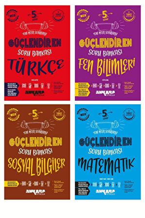 2025 Yeni 5.sınıf Türkçe-fen-matematik-sosyal Güçlendiren Soru Bankası