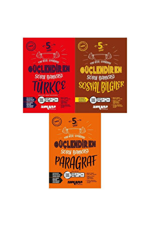 2025 .5 Sınıf  Güçlendiren  Türkçe-Sosyal Bilgiler-Paragraf Soru Bankası-Deneme Hediyeli