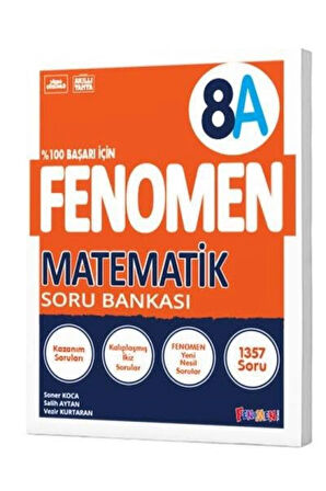 8.Sınıf Fenomen Matematik Fasikülü + Fenomen A Matematik Soru Bankası  +  Matematik B Soru Bankası