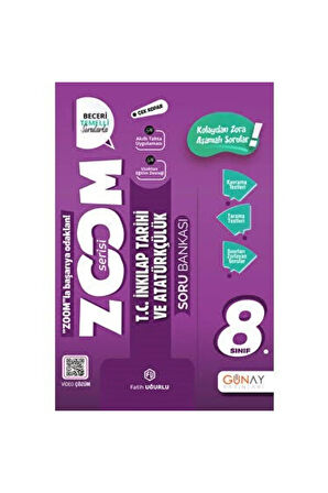 GÜNAY YAYINLARI ZOOM 8.SINIF MATEMATİK+TÜRKÇE+FEN BİLİMLERİ+İNKILAP SETİ
