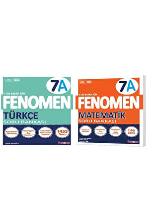 Fenomen Okul 2025 7. Sınıf Matematik + Türkçe A Serisi Soru Seti 2 Kitap