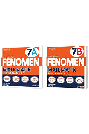 Fenomen Okul 2025 7. Sınıf Matematik A + B Serisi Soru Seti 2 Kitap