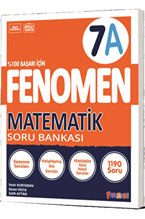 7. Sınıf Matematik A Fenomen Soru Bankası Fenomen Yayınları