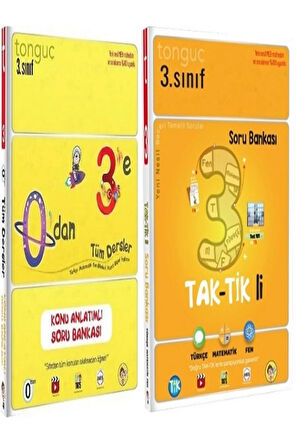 Tonguç Akademi 3.Sınıf Taktikli Soru Bankası ve Konu Anlatımı Seti