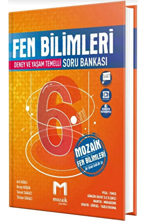 Mozaik Yayınları 6. Sınıf Fen Bilimleri Soru Bankası Ayraç Hediye