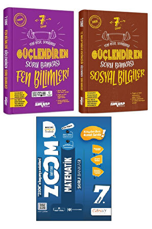 7. Sınıf Zoom Matematik + Ankara 7. Sınıf Güçlendiren Fen + Sosyal S.B.