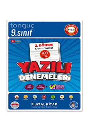 9. Sınıf Yazılı Denemeleri 2. Dönem 1 ve 2. Yazılı - Tonguç Yayınları