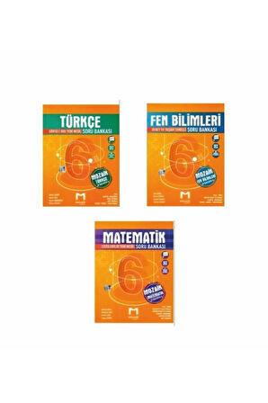 Mozaik 6. Sınıf Mat Türkçe Fen 3lü set