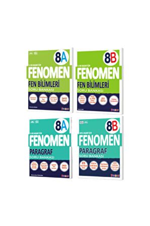 Fenomen 8.Sınıf Fen Bilimleri A-B ve Paragraf A-B Soru Bankası