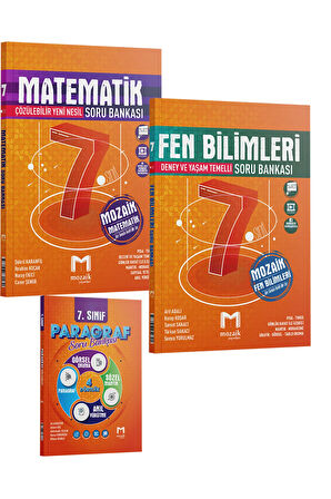 Mozaik 7. Sınıf Matematik Fen Bilimleri Soru Seti 2024 (Mozaik Paragraf )
