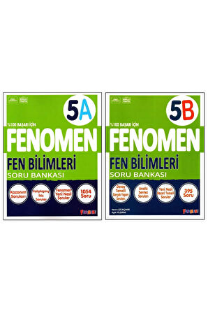 Fenomen 5. Sınıf Fen Bilimleri Soru Bankası (A)+(B) Kitabı 2 Kitap