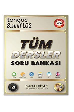 Tonguç 8. Sınıf Tüm Dersler Soru Bankası Fijital Kitap