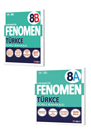 8. Sınıf Fenomen Türkçe A B Tüm Dersler Soru Bankası Set