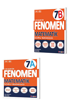 7. Sınıf Fenomen Matematik A B Tüm Dersler Soru Bankası Set