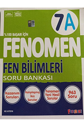 Fenomen 7 Fen Bilimleri (A) Soru Bankası / Kolektif / Fenomen Kitap / 9786256972346
