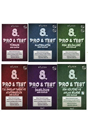 Bilfen 8.sınıf Lgs Protest 6'lı Full Paket Soru Bankası Seti