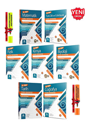 2026 - 10. Sınıf Tüm Dersler Soru Bankası Seti (Toplam 7 Kitap) + Hediye