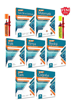 2026 - 9. Sınıf Tüm Dersler Soru Bankası Seti (Toplam 7 Kitap) + Hediye
