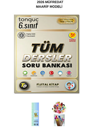 Tonguç 6. Sınıf Fijital Tüm Dersler Soru Bankası (Tırtıl A.+ Kalem Başlığı)