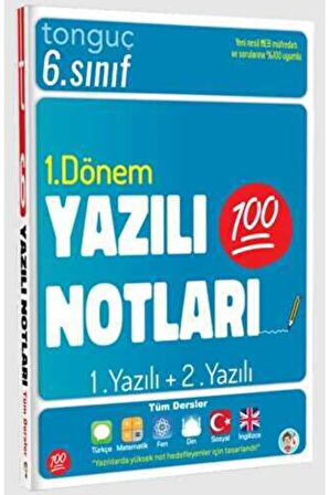 Tonguç 6.sınıf Yazılı Notlar 1.dönem 1 Ve 2. Yazılı