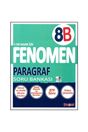 Fenomen Yayınları 8. Sınıf Paragraf Soru Bankası B Serisi