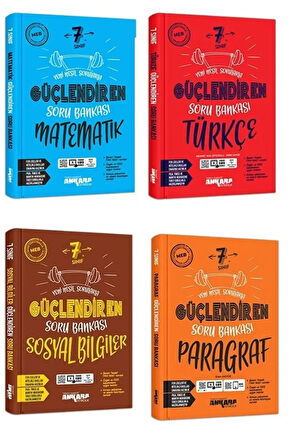 Ankara 7. Sınıf Matematik + Türkçe + Sosyal + Paragraf Soru Seti 4 Kitap 2023