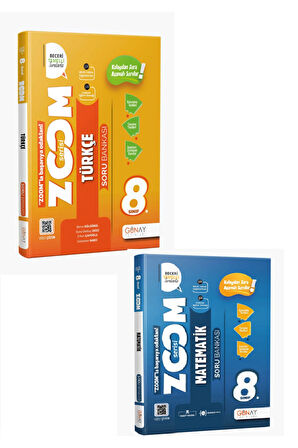 Günay Yayınları 8. Sınıf Zoom Matematik + Türkçe Seti