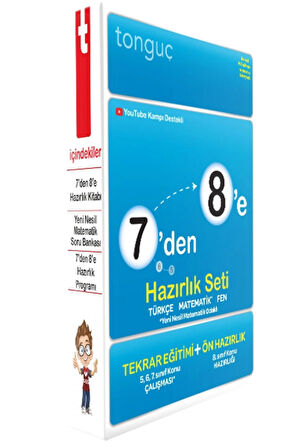 7'den 8'e Hazırlık Seti Tonguç Akademi