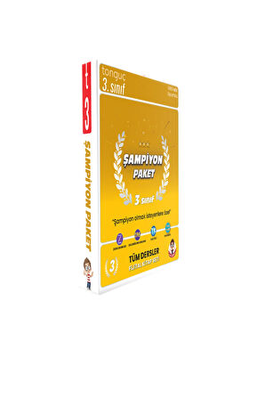 3. Sınıf Şampiyon Paketi 2022 / Toplam 3 Kitap