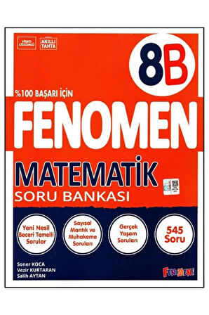 Fenomen 8. Sınıf Lgs Matematik Soru Bankası (B) 2025 Güncel Baskı