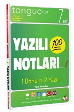 Tonguç 7. Sınıf 1. Dönem 1. Yazılı Ve 2. Yazılı Notları