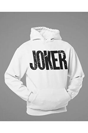 Joker Tasarım Yazılı Unisex Oversize Dc Karakter Hoodie