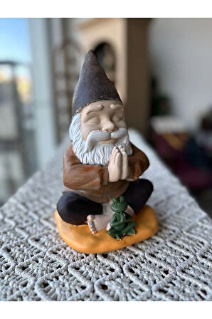 Yogacı Cüce, Dekoratif Biblo, Eller Kapalı Yogacı, Yogi, Hediyelik Biblo