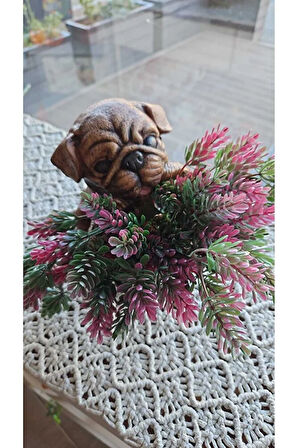 Sepetli Köpek Saksı, Sevimli Köpek, Dog Flowerpot