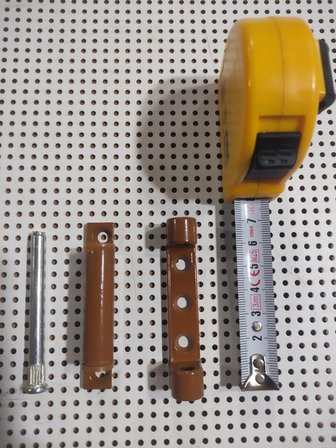 Pvc Pimapen Kapı Pencere Menteşesi 7 Cm Metal 70 Mm Kahverengi 1 Adet