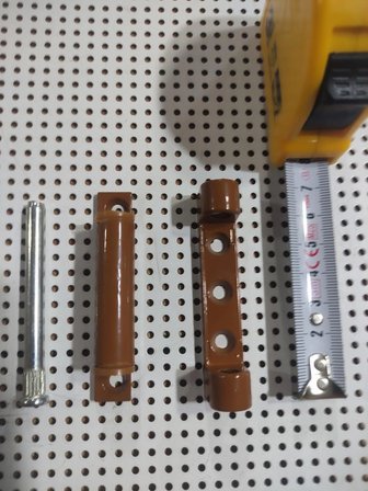 Pvc Pimapen Kapı Pencere Menteşesi 7 Cm Metal 70 Mm Kahverengi 1 Adet