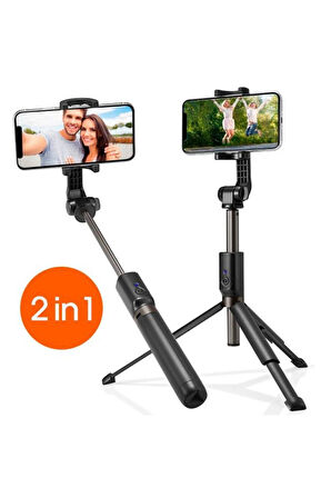 Spigen S540W Tüm Cihazlara Uyumlu Tripod Kumandalı Kablosuz Bluetooth Selfie Çubuğu Outlet