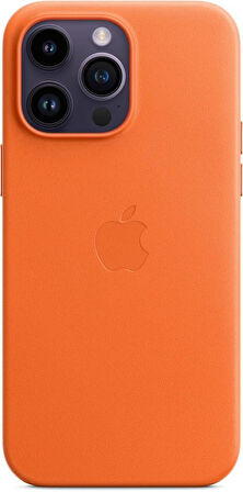 Apple iPhone 14 Pro Max MagSafe Özellikli Deri Kılıf Turuncu MPPR3ZM/A Teşhir