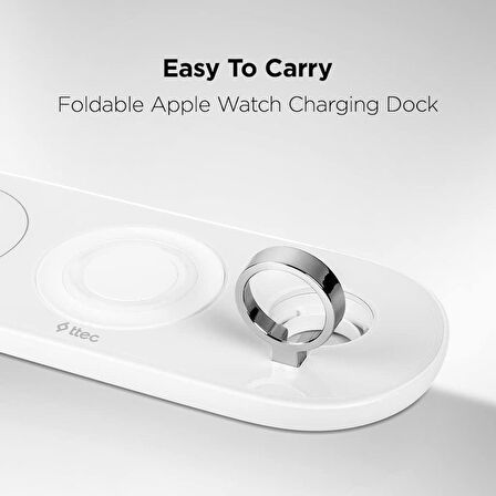 ttec AirCharger Trio 3'ü 1 Arada iPhone + Apple Watch + AirPods Kablosuz Hızlı Şarj Aleti - Teşhir 