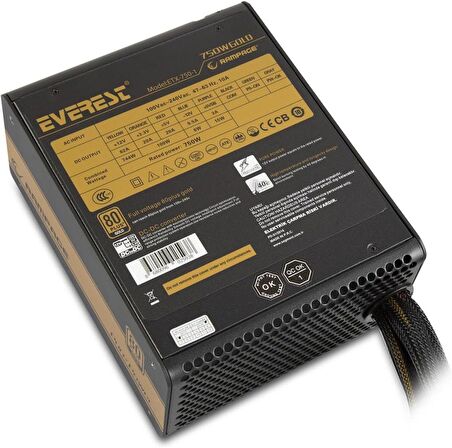 Everest ETX-750-1 750 W Power Supply Teşhir