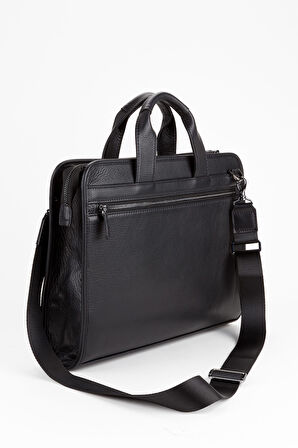 %100 Hakiki Deri Business Laptop & Evrak Çantası 14 inç