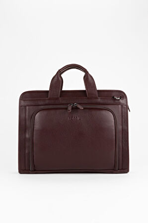 %100 Hakiki Deri Business Laptop & Evrak Çantası 14 inç