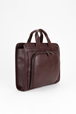 %100 Hakiki Deri Business Laptop & Evrak Çantası 14 inç