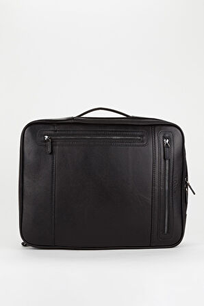 %100 Hakiki Deri 15,6 inç Laptop & Evrak Çantası Sırt Çantası