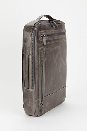 %100 Hakiki Deri 15,6 inç Laptop & Evrak Çantası Sırt Çantası