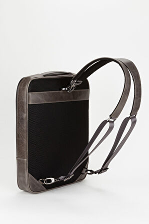 %100 Hakiki Deri 15,6 inç Laptop & Evrak Çantası Sırt Çantası