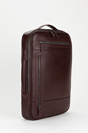 %100 Hakiki Deri 15,6 inç Laptop & Evrak Çantası Sırt Çantası