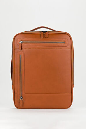 %100 Hakiki Deri 15,6 inç Laptop & Evrak Çantası Sırt Çantası