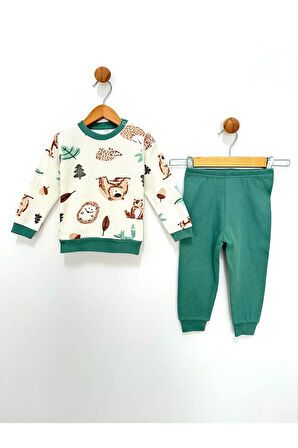 Anne Bebe Penye Pijama Takımı