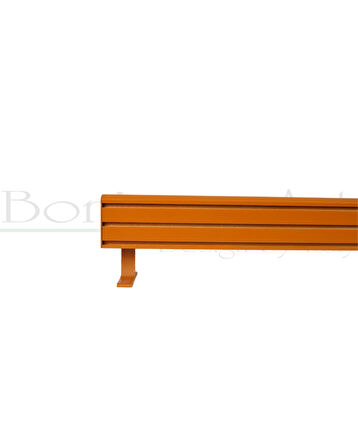 Napoli Metal Başlıklı Üçlü Dekoratif Ray Korniş Modern Rustik Meşe 100 cm